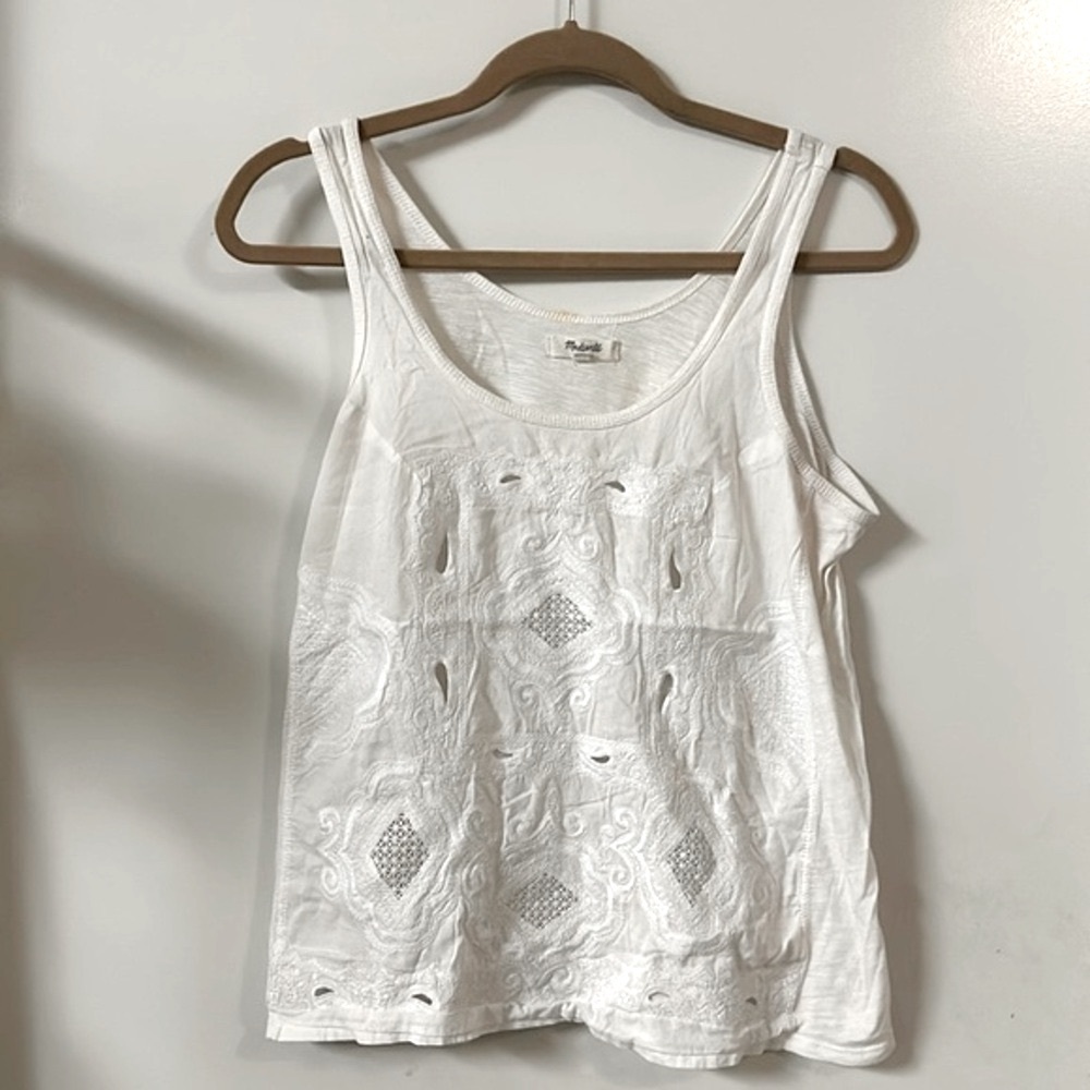 Madewell tank with lace - Picture 1 of 6
